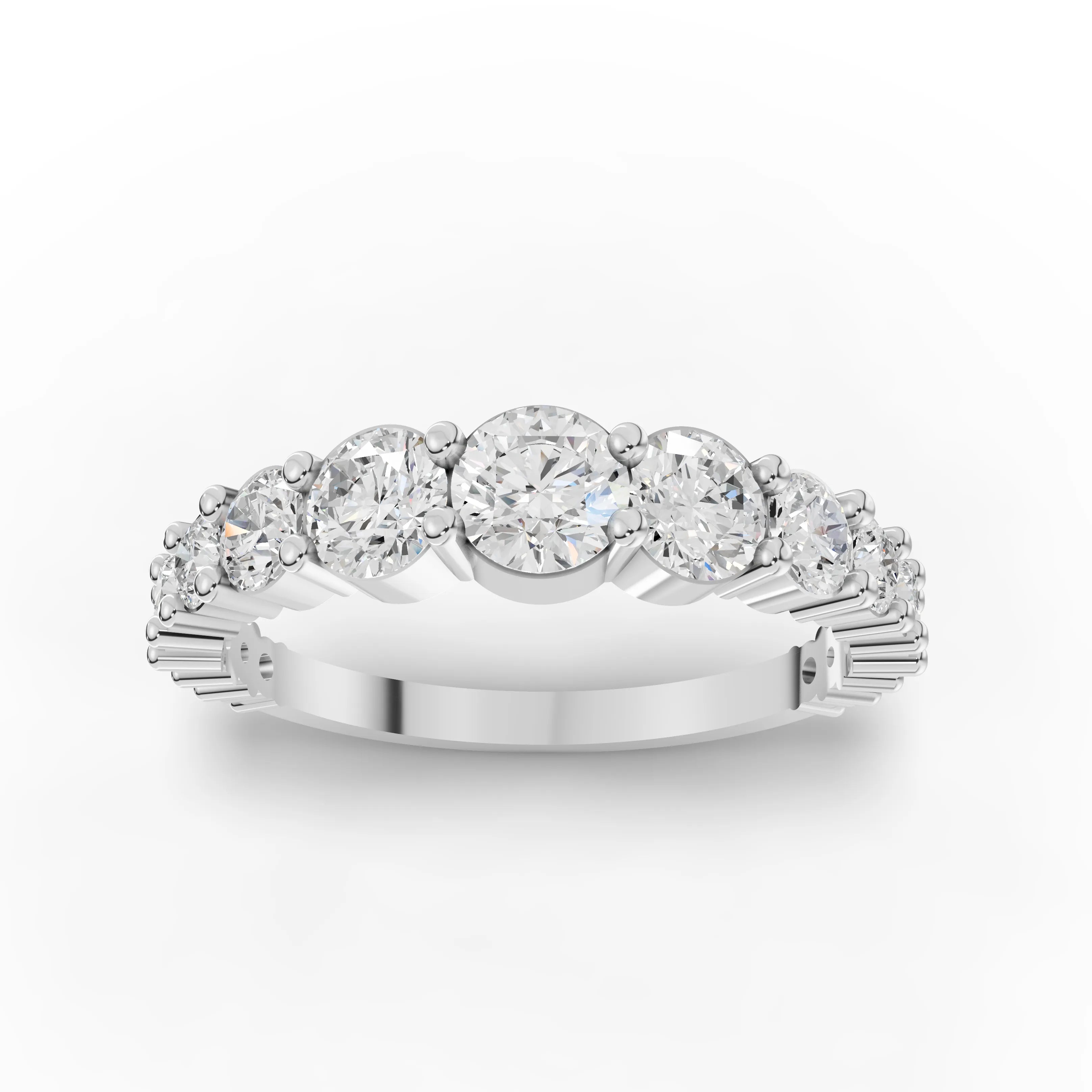 1.06CT Round Lab Diamond Elysian Eternity Band - Buvea Jewels