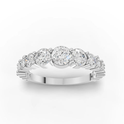 1.06CT Round Lab Diamond Elysian Eternity Band - Buvea Jewels