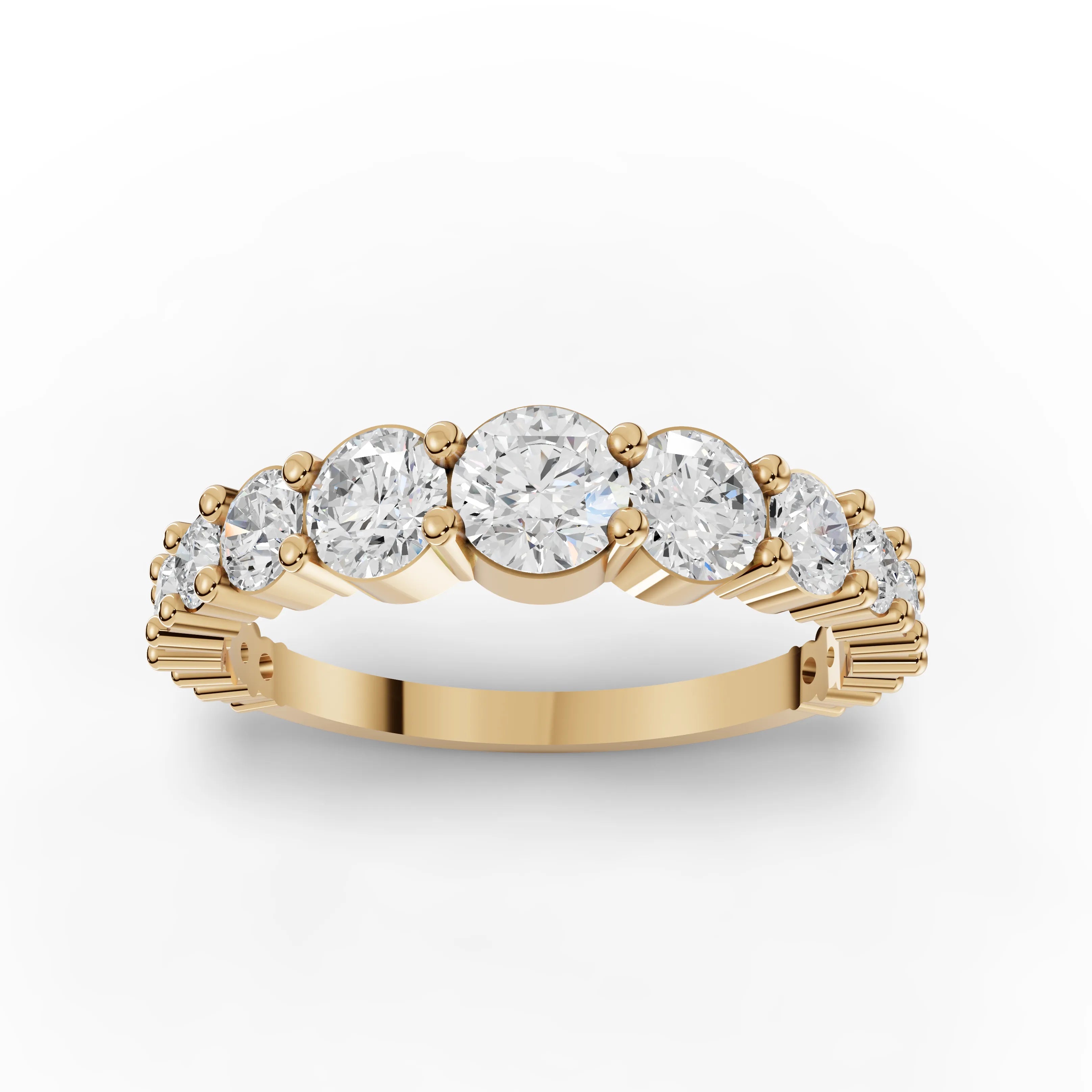1.06CT Round Lab Diamond Elysian Eternity Band - Buvea Jewels