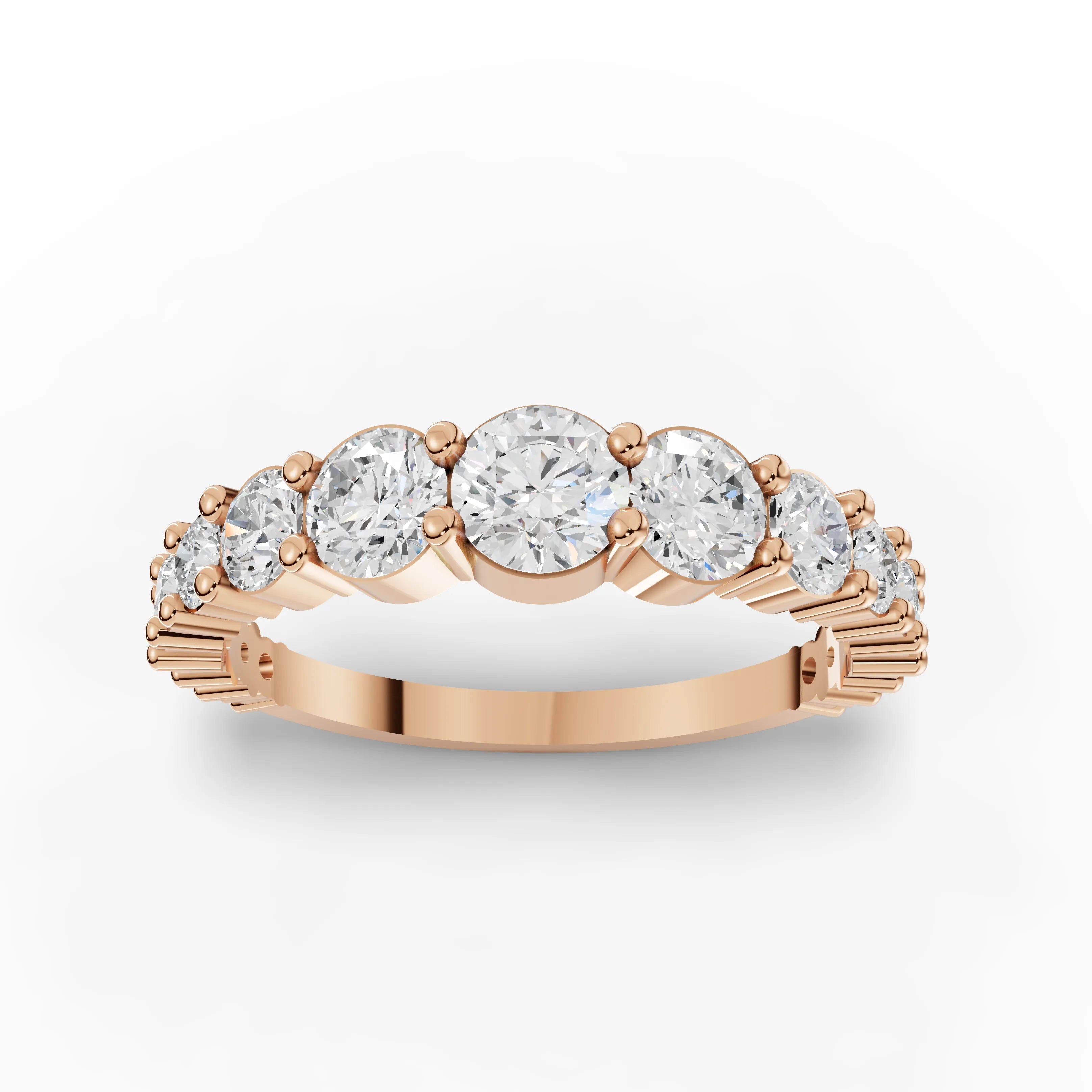 1.06CT Round Lab Diamond Elysian Eternity Band - Buvea Jewels