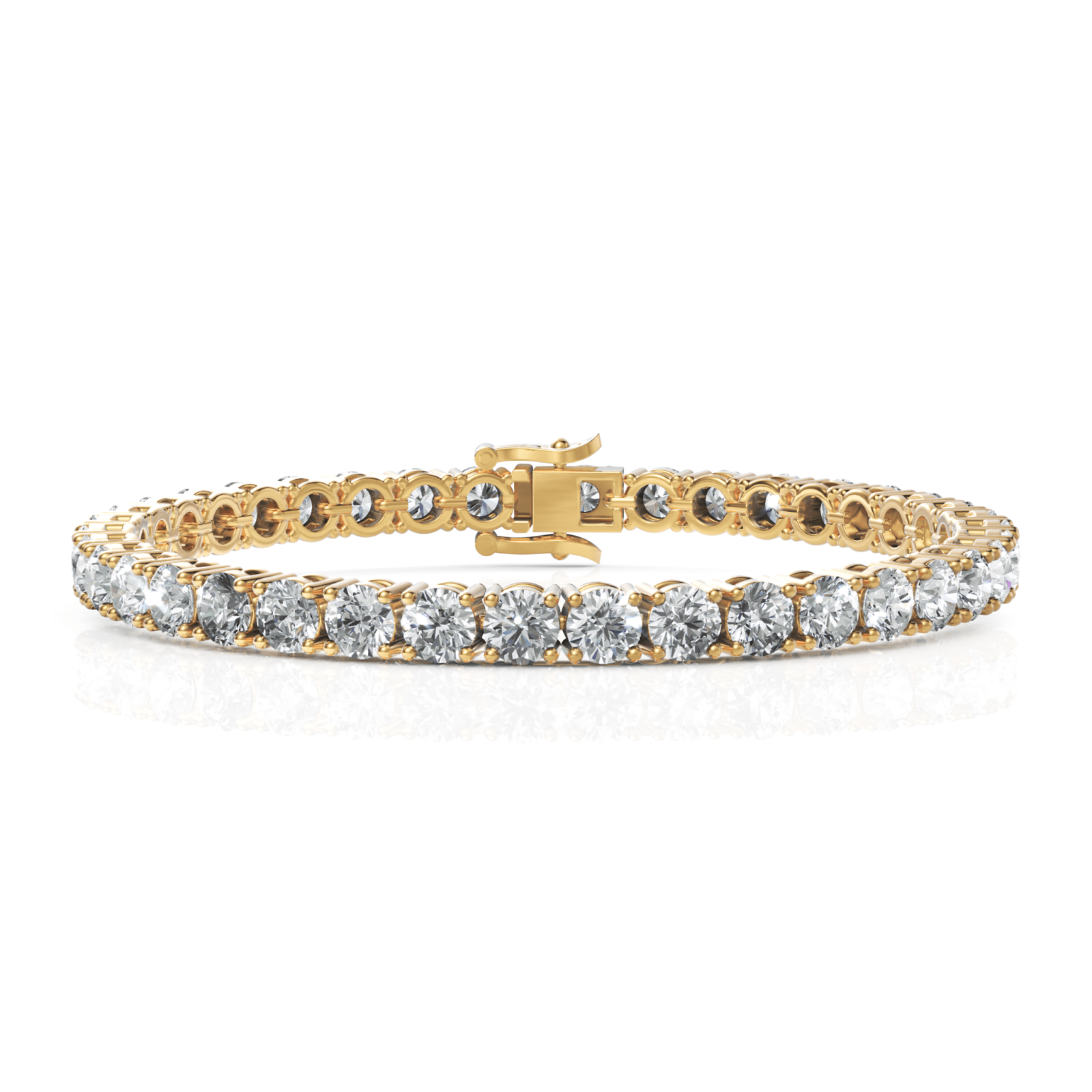 11.4CT Round Lab Diamond Tennis Bracelet - Buvea Jewels