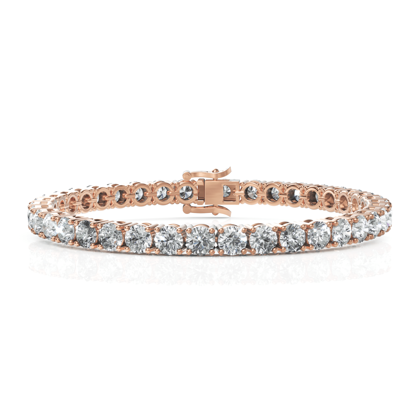 11.4CT Round Lab Diamond Tennis Bracelet - Buvea Jewels