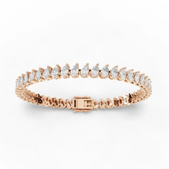 11.75CT Pear Lab Diamond Premium Tennis Bracelet - Buvea Jewels