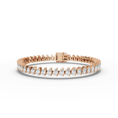 11.75CT Pear Lab Diamond Premium Tennis Bracelet - Buvea Jewels