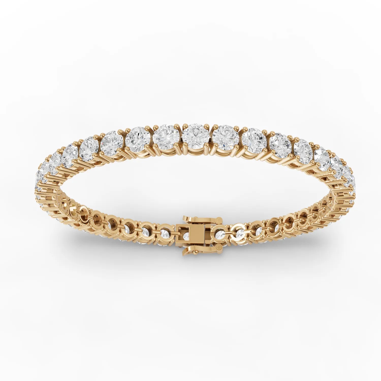 11.7CT Round Lab Diamond Tennis Bracelet - Buvea Jewels