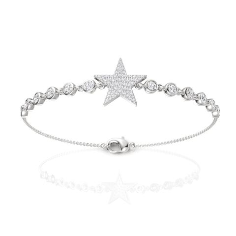 1.2CT Round Lab Diamond Star Bracelet - Buvea Jewels