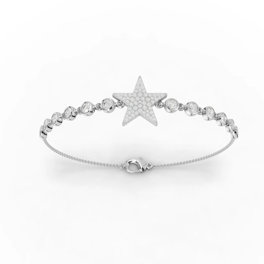 1.2CT Round Lab Diamond Star Bracelet - Buvea Jewels