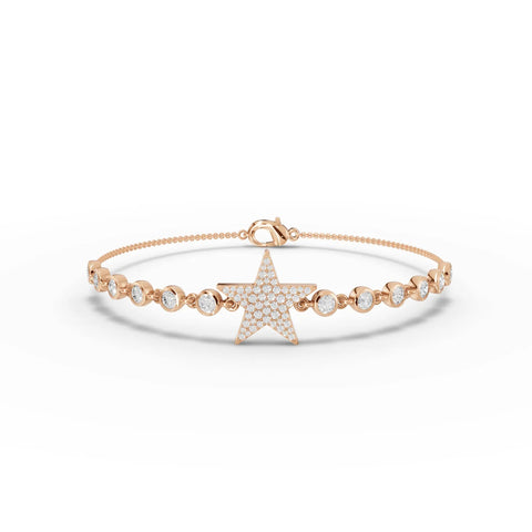 1.2CT Round Lab Diamond Star Bracelet - Buvea Jewels