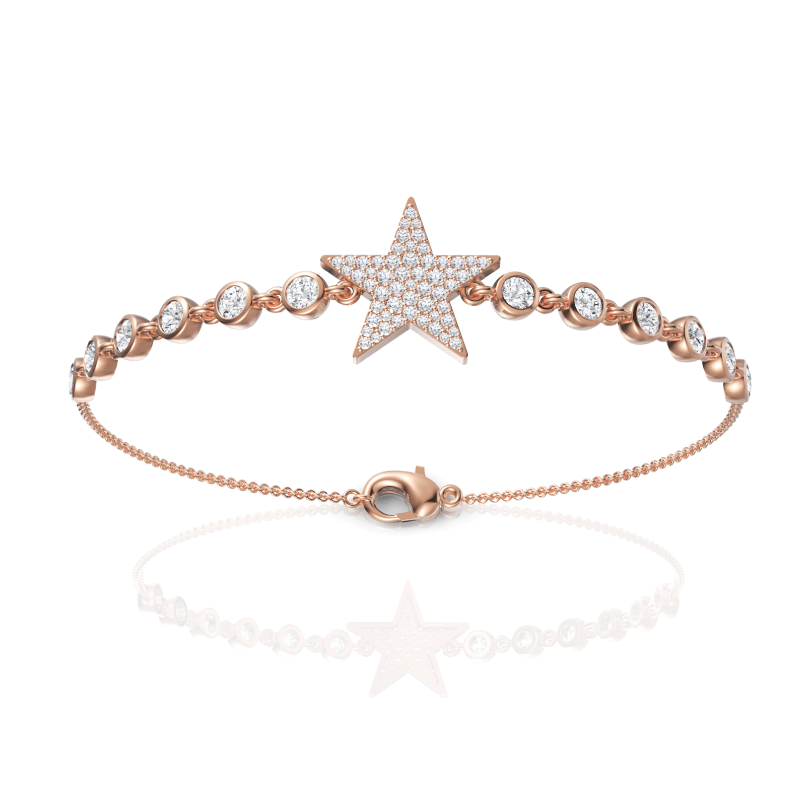 1.2CT Round Lab Diamond Star Bracelet - Buvea Jewels