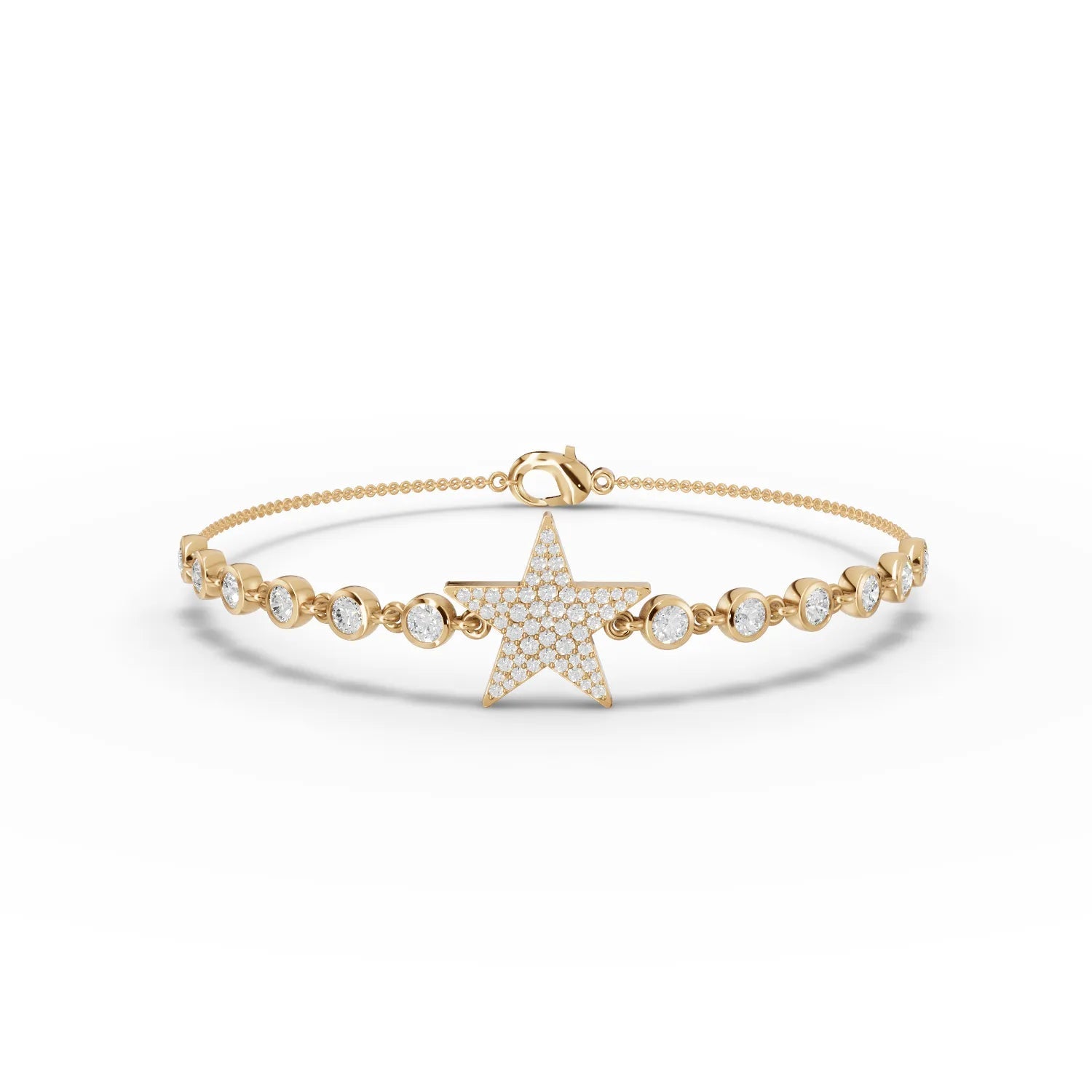 1.2CT Round Lab Diamond Star Bracelet - Buvea Jewels