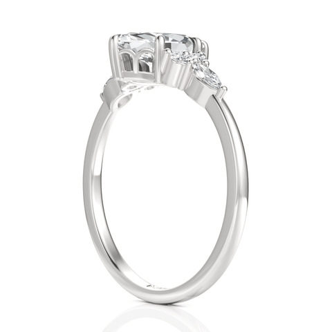 1.3CT Marquise Lab Diamond Premium Fashion Engagement Ring - Buvea Jewels