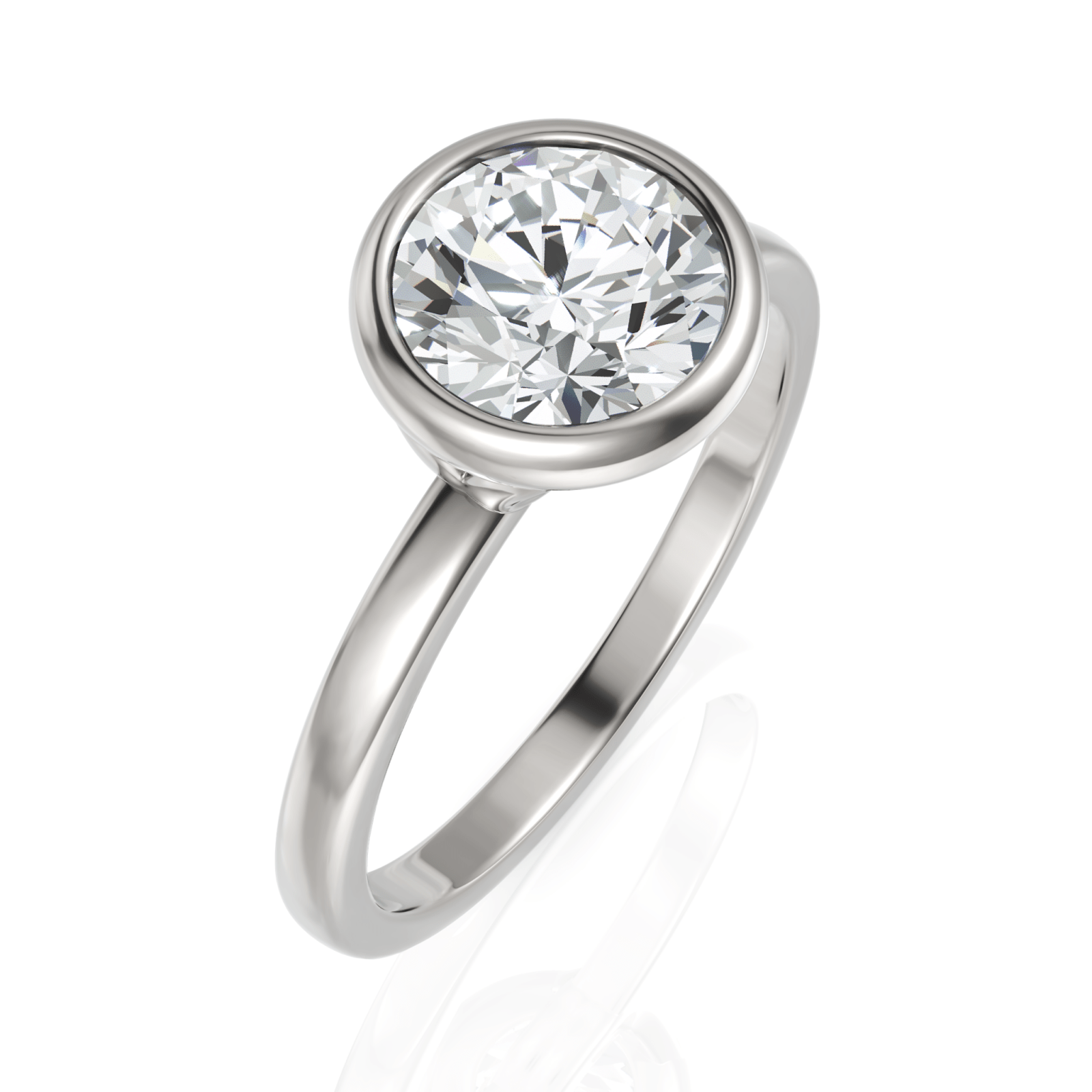 1.52CT Round Lab Diamond Classic Solitaire Ring - Buvea Jewels