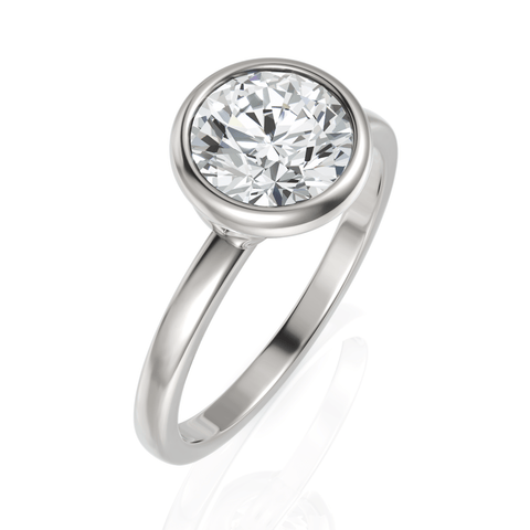 1.52CT Round Lab Diamond Classic Solitaire Ring - Buvea Jewels