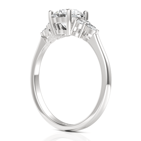 1.58CT Round Lab Diamond Premium Engagement Ring - Buvea Jewels