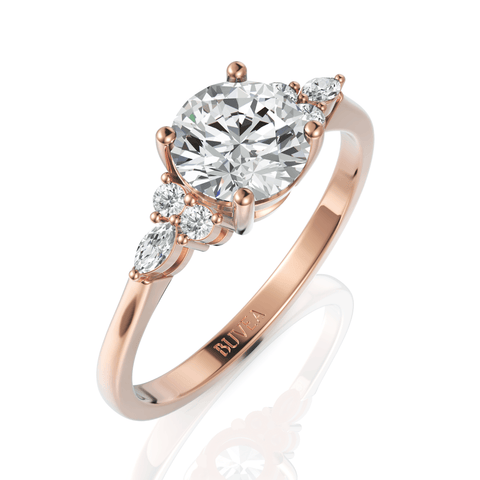 1.58CT Round Lab Diamond Premium Engagement Ring - Buvea Jewels