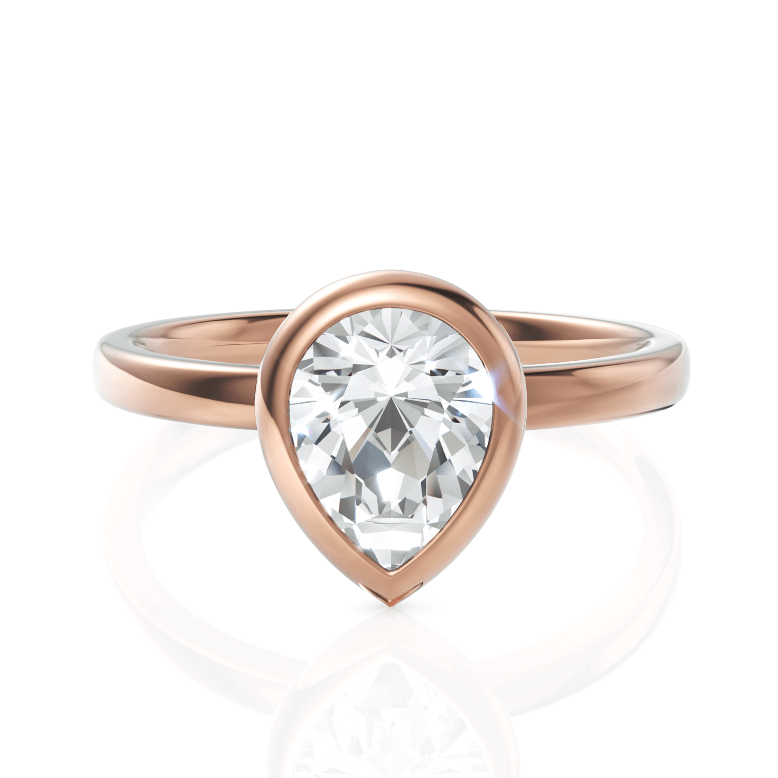 1.5CT Pear Lab Diamond Classic Solitaire Engagement Ring - Buvea Jewels