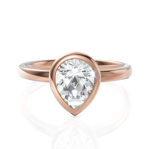 1.5CT Pear Lab Diamond Classic Solitaire Engagement Ring - Buvea Jewels