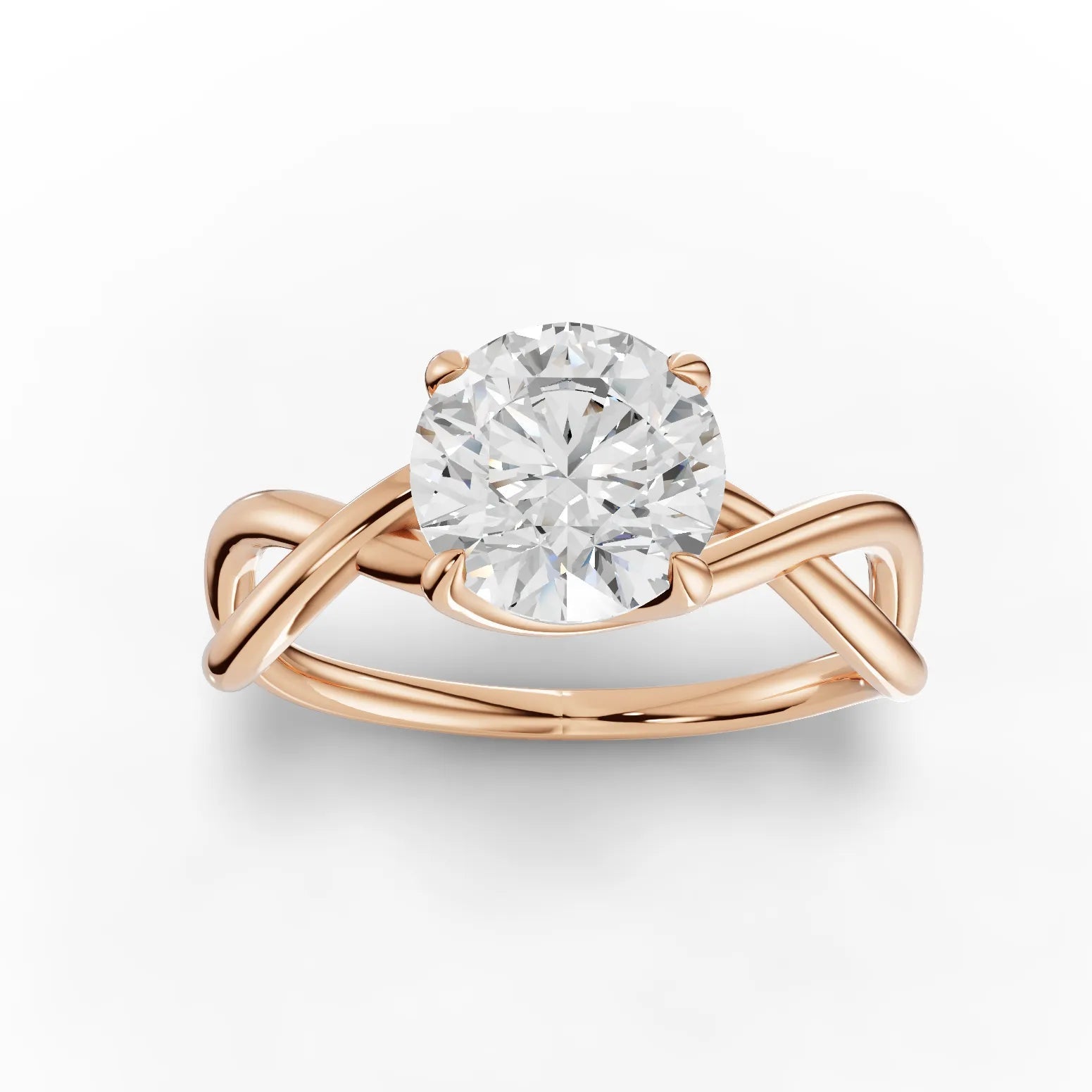 1.5CT Round Lab Diamond Solitaire Engagement Ring - Buvea Jewels