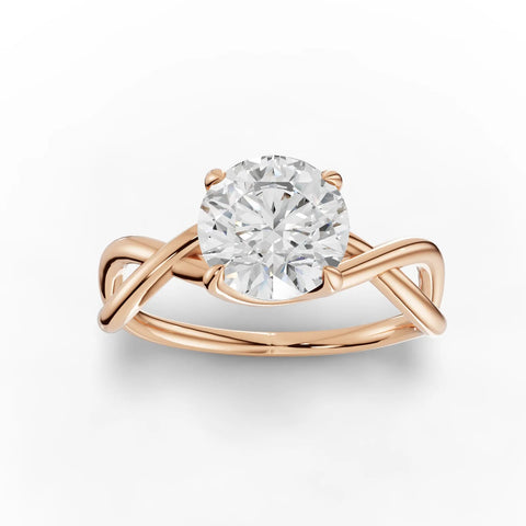 1.5CT Round Lab Diamond Solitaire Engagement Ring - Buvea Jewels