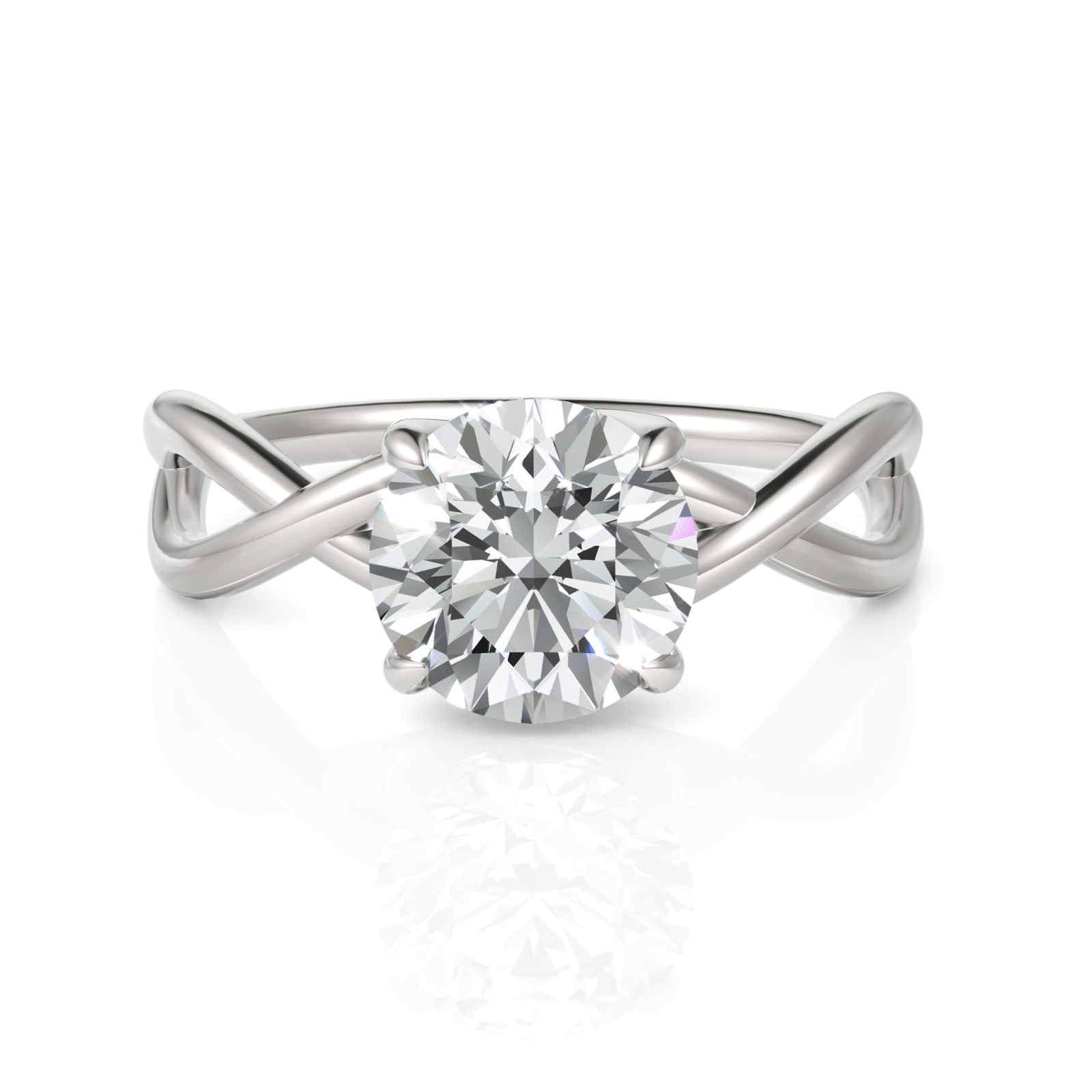 1.5CT Round Lab Diamond Solitaire Engagement Ring - Buvea Jewels