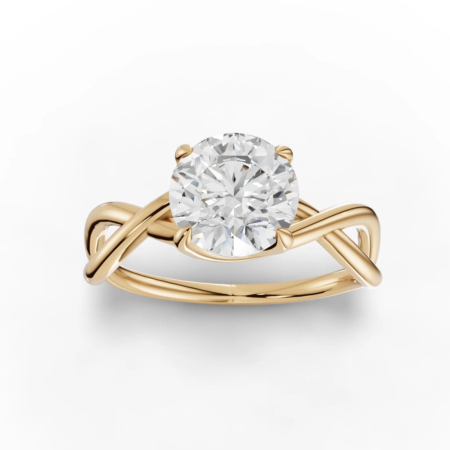 1.5CT Round Lab Diamond Solitaire Engagement Ring - Buvea Jewels