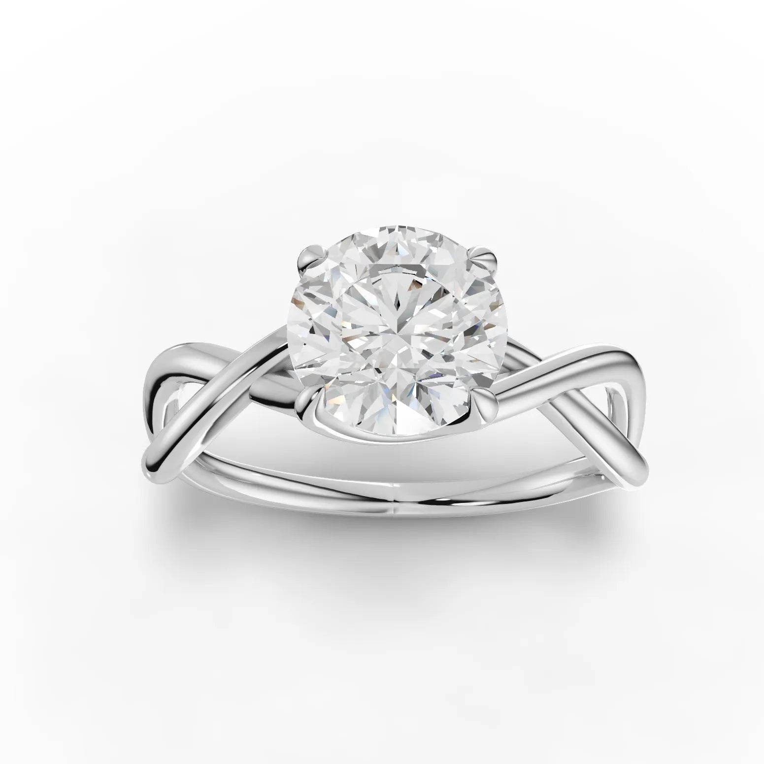 1.5CT Round Lab Diamond Solitaire Engagement Ring - Buvea Jewels
