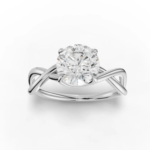 1.5CT Round Lab Diamond Solitaire Engagement Ring - Buvea Jewels