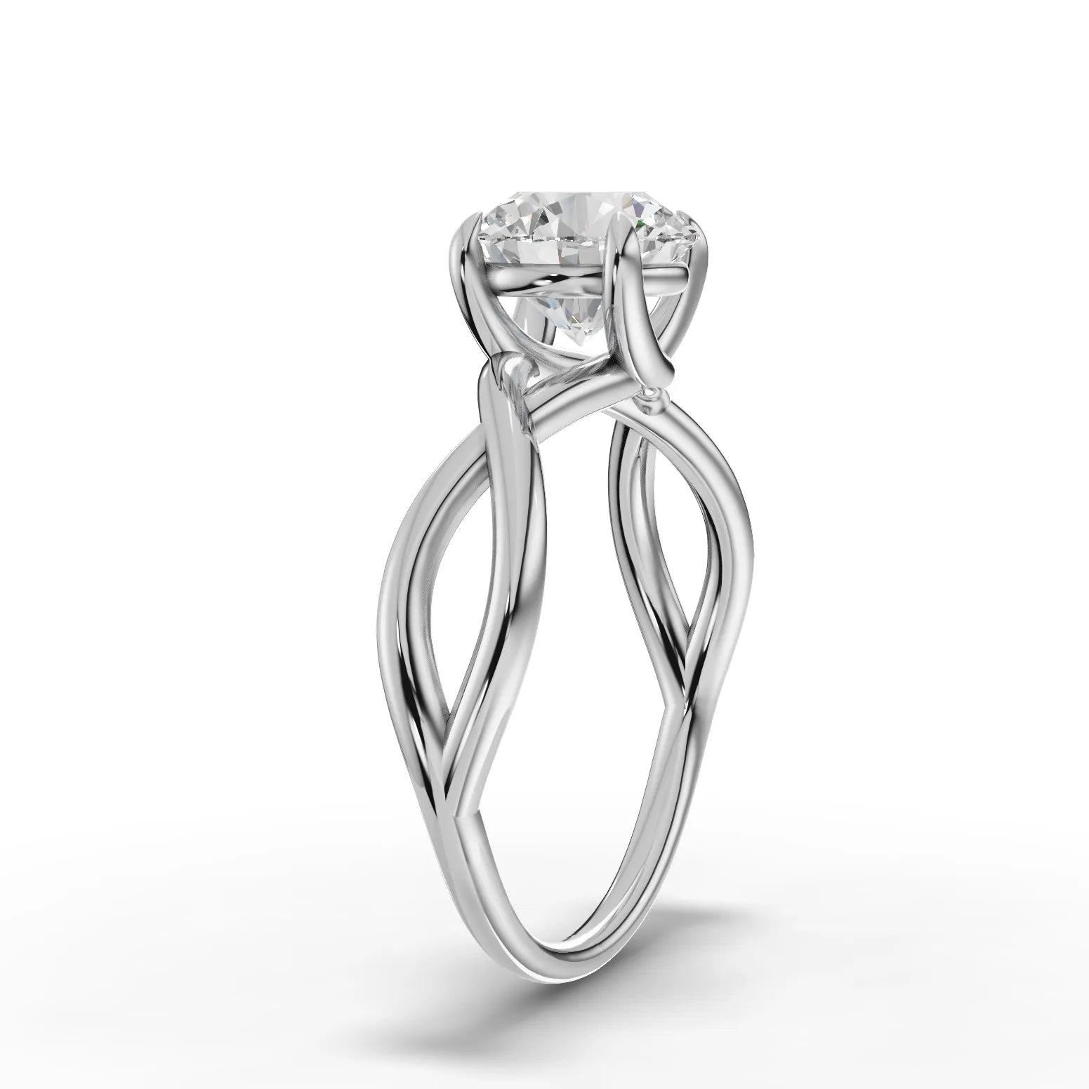 1.5CT Round Lab Diamond Solitaire Engagement Ring - Buvea Jewels