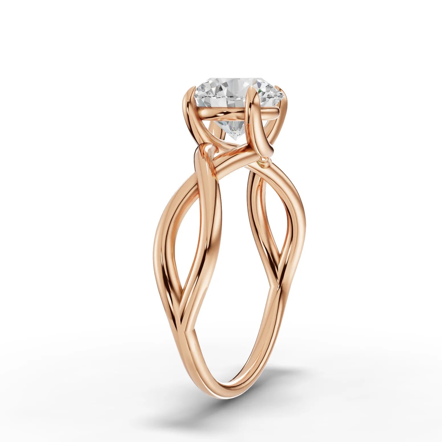 1.5CT Round Lab Diamond Solitaire Engagement Ring - Buvea Jewels