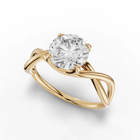 1.5CT Round Lab Diamond Solitaire Engagement Ring - Buvea Jewels
