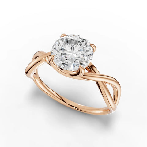 1.5CT Round Lab Diamond Solitaire Engagement Ring - Buvea Jewels
