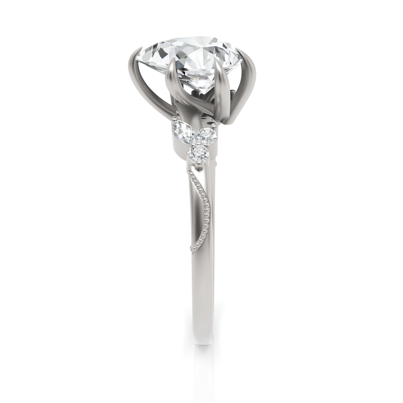 1.62CT Pear Lab Diamond Premium Solitaire Engagement Ring - Buvea Jewels