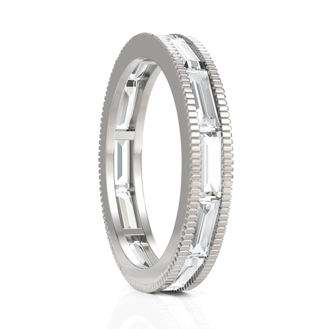 1.63CT Baguette Lab Diamond Full Eternity Ring - Buvea Jewels