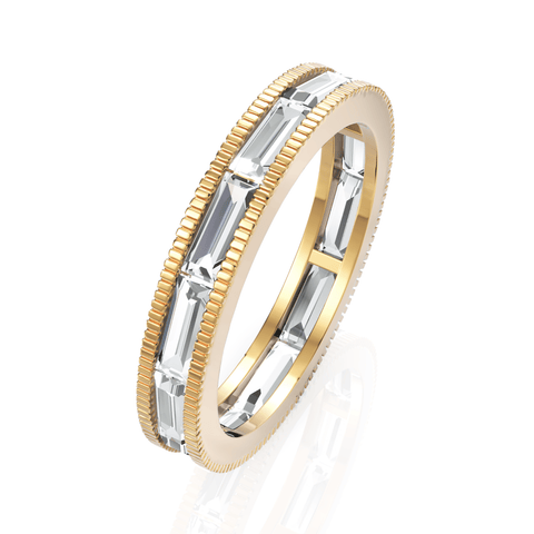 1.63CT Baguette Lab Diamond Full Eternity Ring - Buvea Jewels