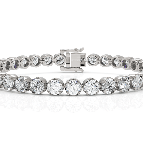 16.5CT Round Lab Diamond Illusion Setting Tennis Bracelet - Buvea Jewels