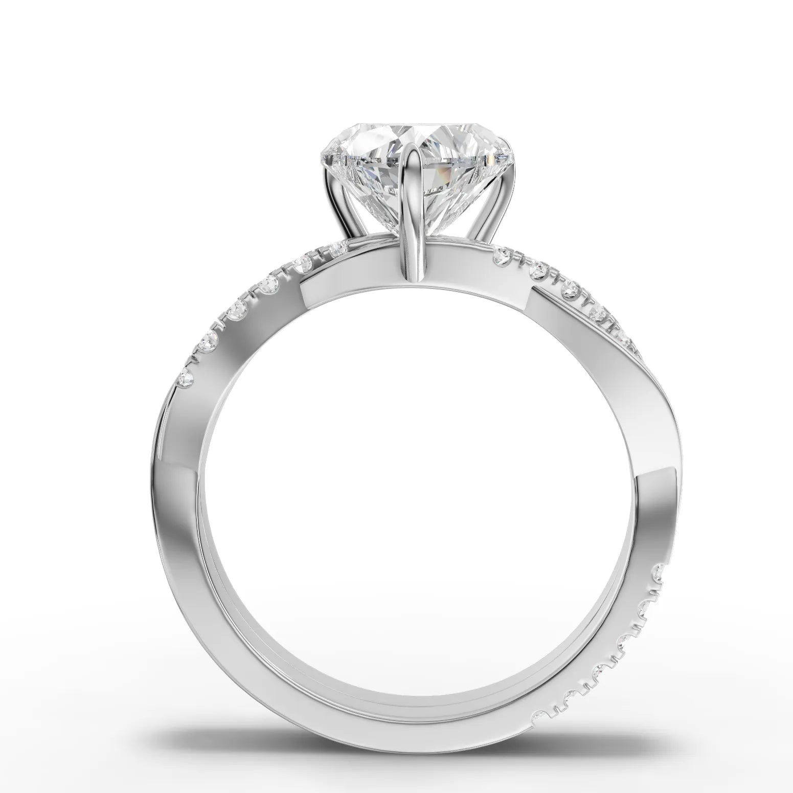 1.74CT Heart Lab Diamond Engagement Ring - Buvea Jewels