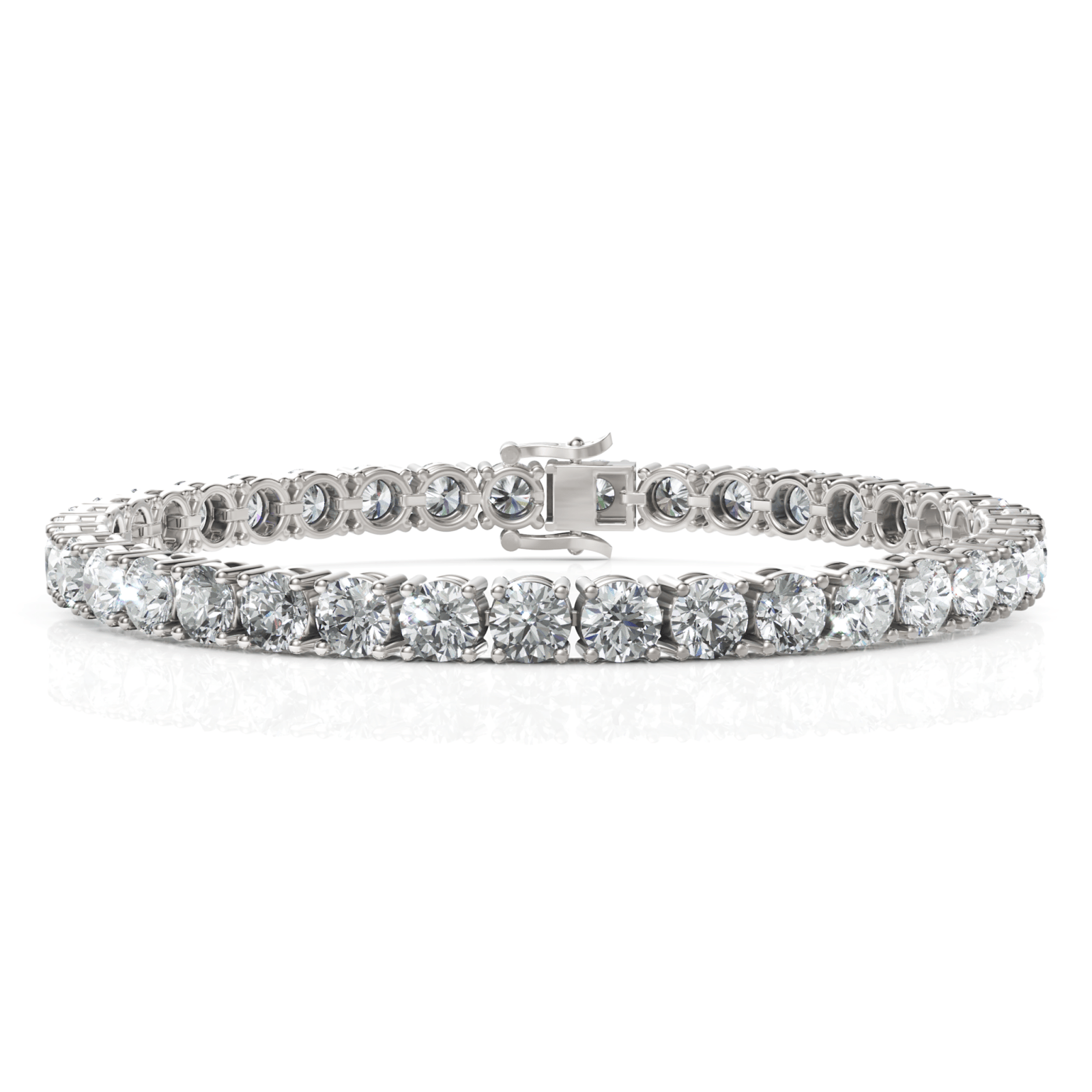 18.5CT Round Lab Diamond Tennis Bracelet - Buvea Jewels