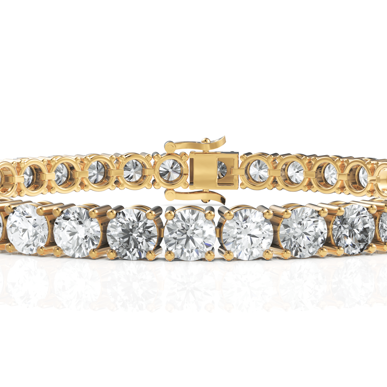 18.5CT Round Lab Diamond Tennis Bracelet - Buvea Jewels