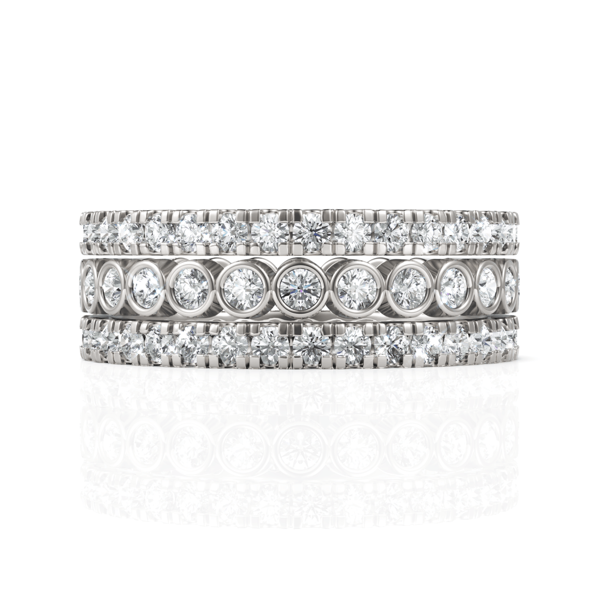 1.91CT Round Lab Diamond Bridal Set Ring - Buvea Jewels