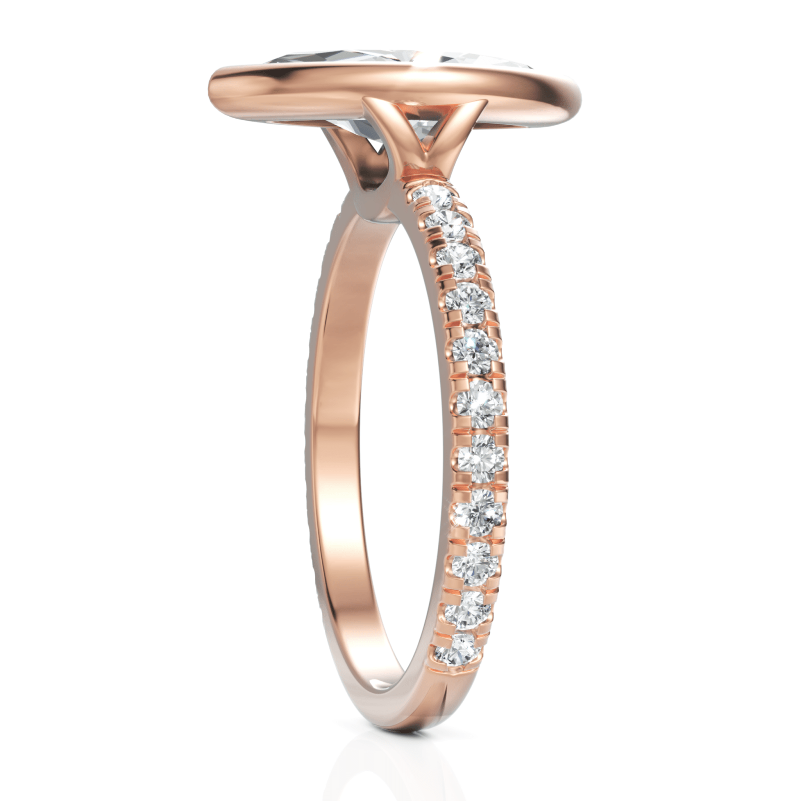 1.9CT Marquise Lab Diamond Accent Engagement Ring - Buvea Jewels