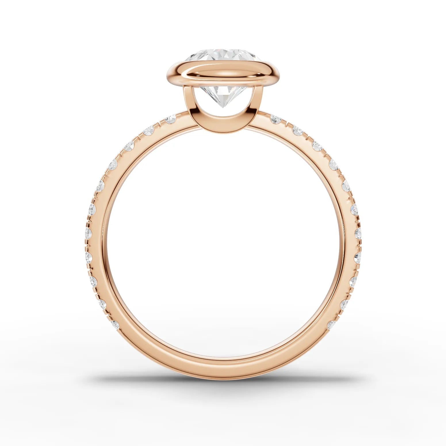 1.9CT Pear Lab Diamond Accent Engagement Ring - Buvea Jewels