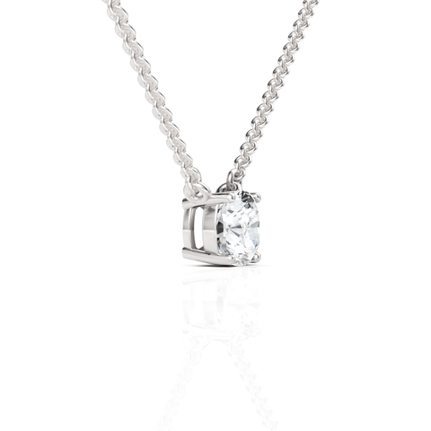 1CT Cushion Lab Diamond Solitaire Pendant - Buvea Jewels