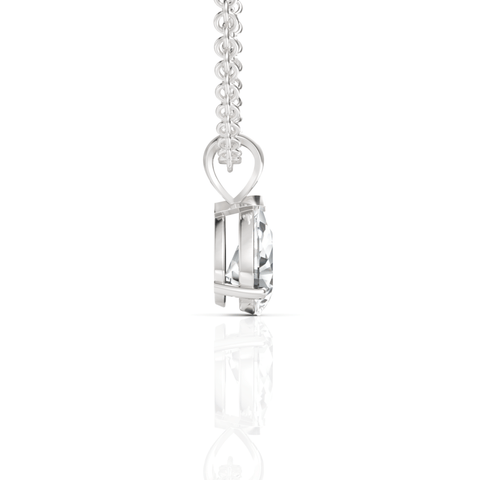 1CT Pear Lab Diamond Solitaire Pendant - Buvea Jewels