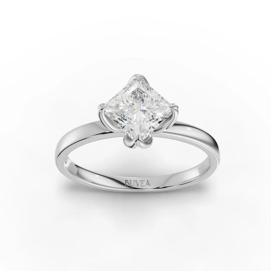 1CT Princess Lab Diamond Premium Classic Solitaire Ring - Buvea Jewels