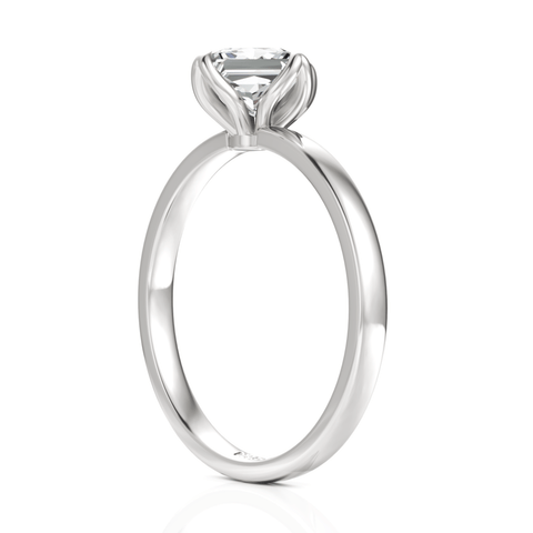 1CT Princess Lab Diamond Premium Classic Solitaire Ring - Buvea Jewels