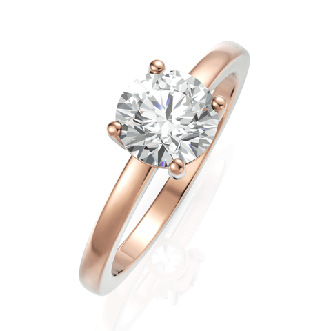 1CT Round Lab Diamond Classic Solitaire Ring - Buvea Jewels