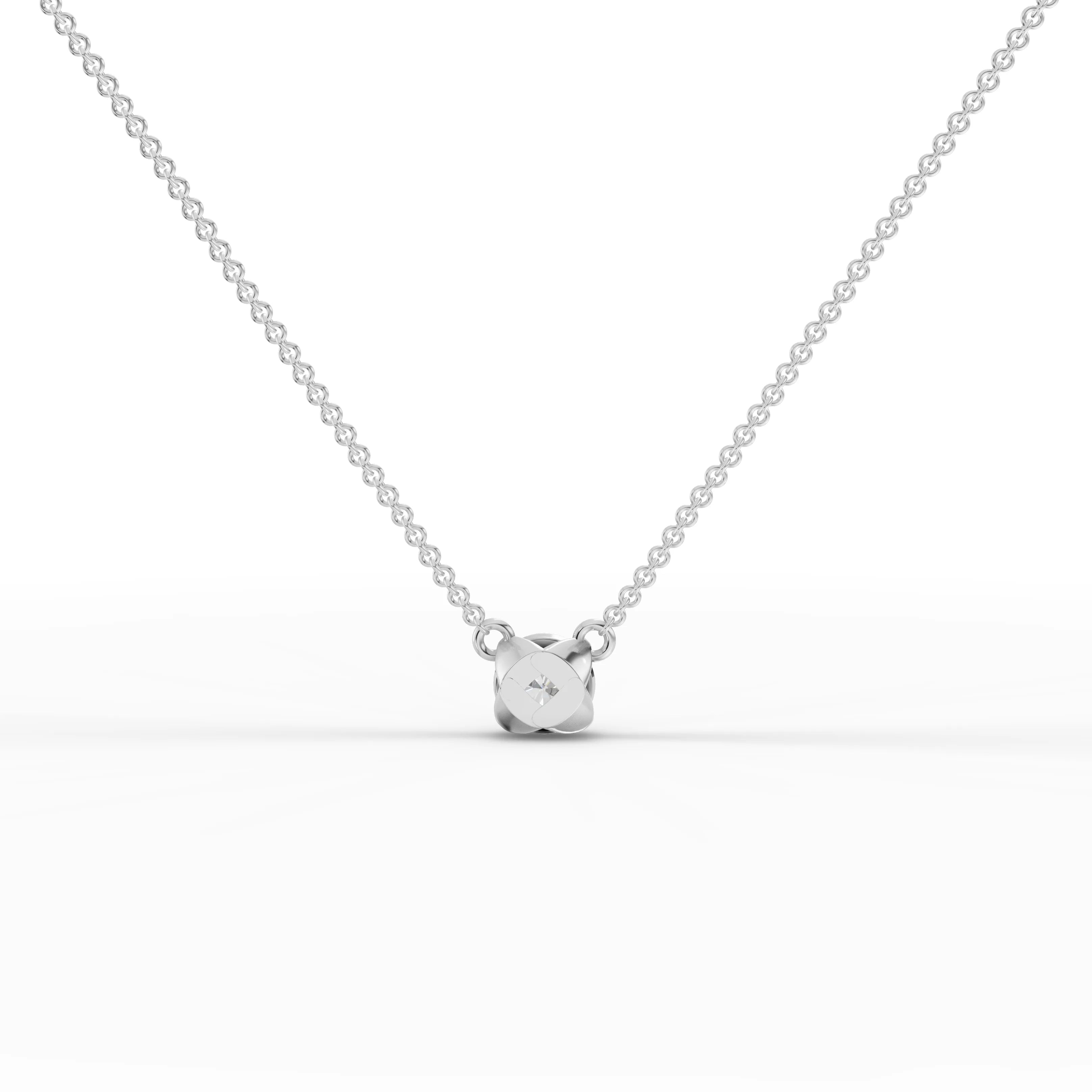 1CT Round Lab Diamond Solitaire Pendant - Buvea Jewels
