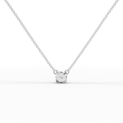 1CT Round Lab Diamond Solitaire Pendant - Buvea Jewels