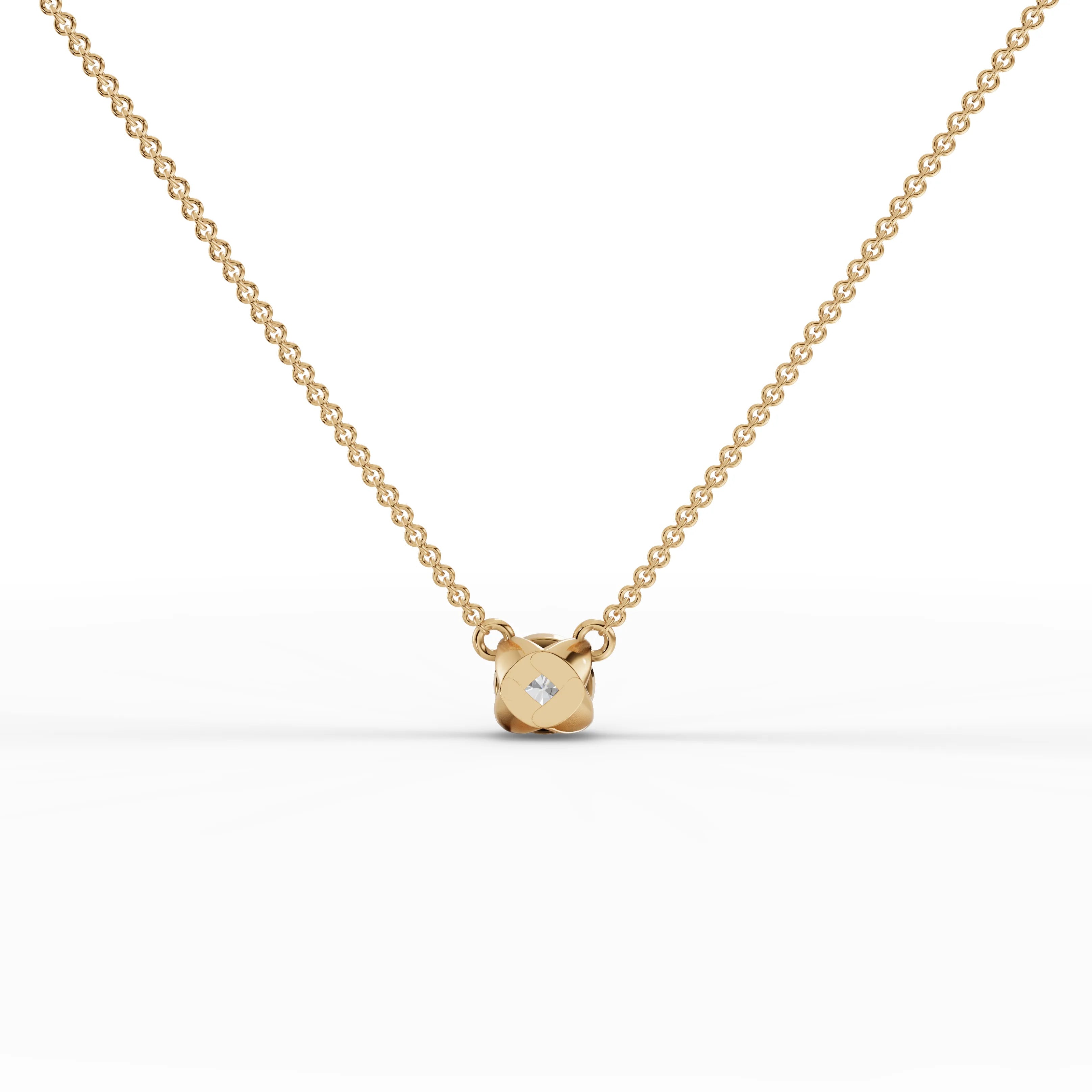 1CT Round Lab Diamond Solitaire Pendant - Buvea Jewels