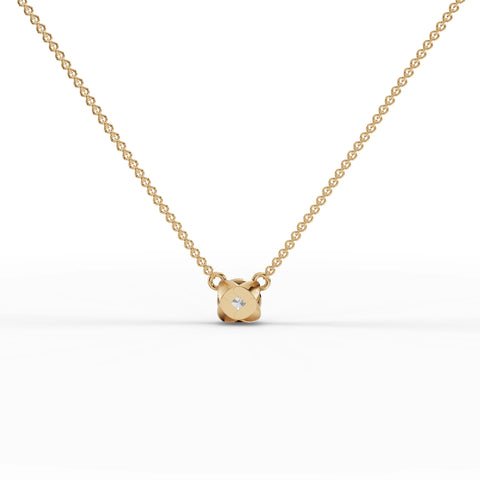 1CT Round Lab Diamond Solitaire Pendant - Buvea Jewels